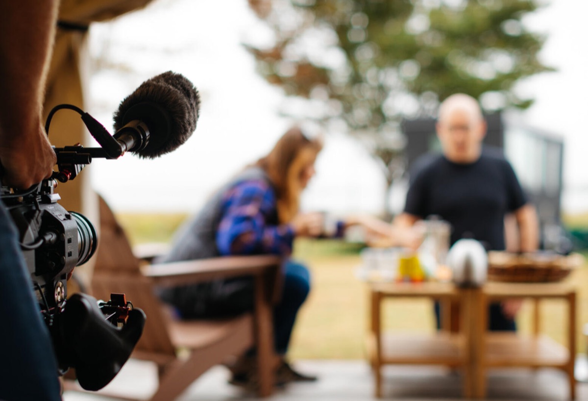 Interview production camera setup